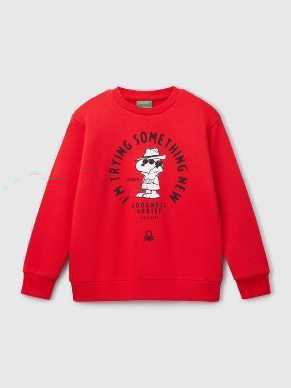Sweat-shirt en coton Snoopy ©Peanuts Garçon